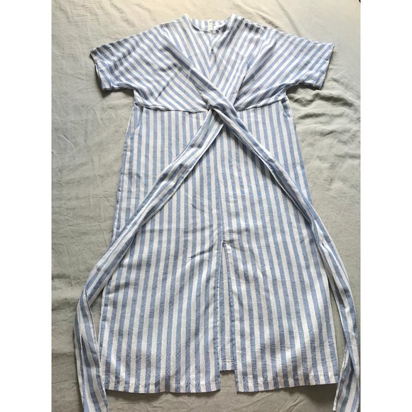 NWT Oak + Fort striped midi dress - Picture 1 of 2